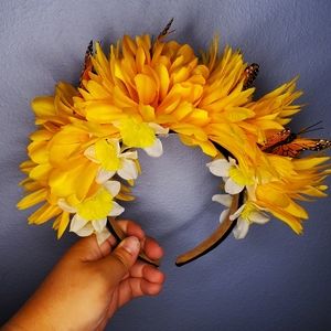 Floral Butterfly Headband